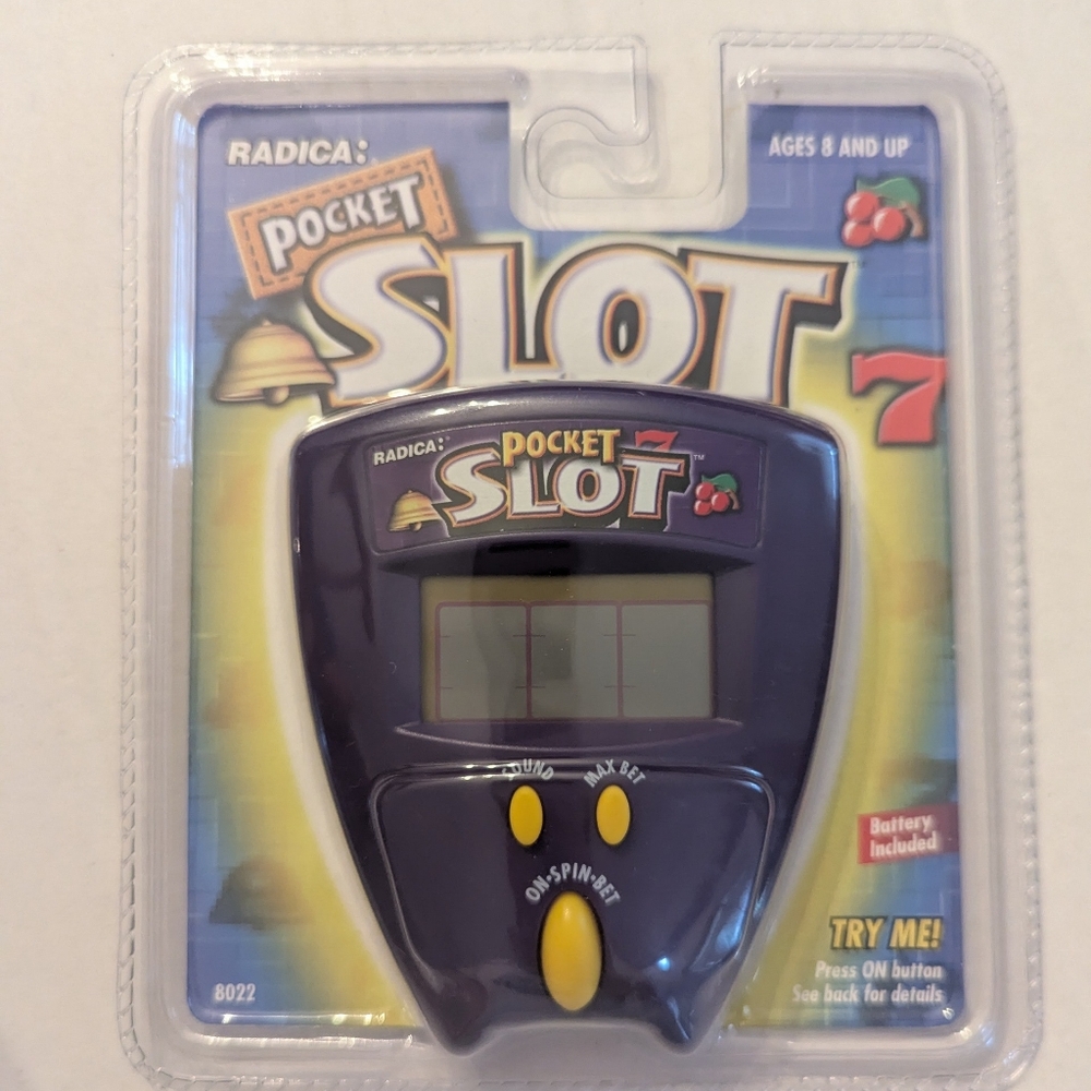 New Sealed‎ Radica Pocket Slot #8022 (1999) Needs Battery Ages 8+